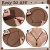 40Pcs 5 Colors Adjustable Waxed Cotton Cord Necklace Making AJEW-UN00045-4
