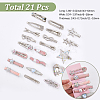 Zinc Alloy & Resin Hair Bobby Pins PHAR-SP0001-02-2