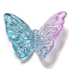 Two Tone Transparent Acrylic Beads OACR-E041-06C-1