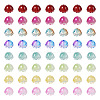 128Pcs 8 Colors Transparent Spray Painted Glass Beads GLAA-TA0001-26-3