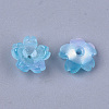 Cellulose Acetate(Resin) Bead Caps X-KK-S161-03F-2