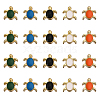 CHGCRAFT 20Pcs 5 Colors Alloy Enamel Beads ENAM-CA0001-69-1
