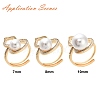 Brass Micro Pave Clear Cubic Zirconia Peg Bails Adjustable Finger Ring Settings KK-S356-173G-NF-5