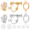 24Pcs 6 Style Brass Clip-on Earring Findings DIY-SC0021-29-1