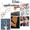 6Pcs Alloy Screw Carabiner Lock Charms FIND-UN0003-31LG-6