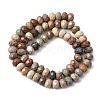 Natural Alashan Agate Beads Strands G-B179-A03-6x8mm-3