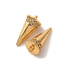Brass Micro Pave Cubic Zirconia Pendants KK-K382-56G-2
