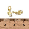 Rack Plating Brass Micro Pave Cubic Zirconia Pendants KK-H473-10G-3