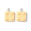 Opaque Resin Pendants X-RESI-G051-04B-3