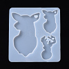 Deer Pendant Silicone Molds X-DIY-I026-18-1