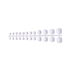 Solid Color Plastic Seamless Toe False Nail MRMJ-R085-026E-1