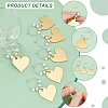24Pcs Mirror Surface Acrylic Wine Glass Charms AJEW-BC00008-4