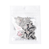 14Pcs 7 Styles Halloween Theme Rack Plating Luminous Alloy Enamel Pendants ENAM-FS0002-10P-6