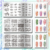 Stainless Steel DIY Nail Art Templates MRMJ-WH0092-023-3