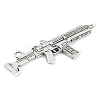 Tibetan Style Alloy Submachine Gun Pendants TIBEP-Q043-134-RS-2