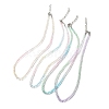 Bling Glass Round Beaded Necklace for Women NJEW-PH01490-01-8