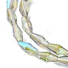 Transparent Electroplate Glass Beads X1-GLAA-K064-05A-HR02-3