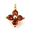 Brass Micro Pave Cubic Zirconia Pendants X-KK-D356-07C-G-1