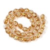 Handmade Foil Glass Beads Strands FOIL-N033-03D-2