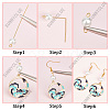 SUNNYCLUE DIY Ocean Theme Dangle Earring Making Kit DIY-SC0021-57-6