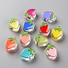 Transparent Enamel Acrylic Beads X-TACR-S155-003-1