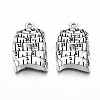 Tibetan Style Alloy Pendants TIBE-S323-077AS-RS-1