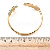 Ocean 304 Stainless Steel Enamel Cuff Bangles for Women BJEW-F518-02H-G-3