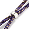 Adjustable Nylon Cord Slider Bracelet Making MAK-F026-A11-P-2