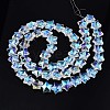 Electroplate Glass Beads Strand X-EGLA-S188-18-B03-5