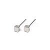 Brass Stud Earrings for Women EJEW-G441-05A-P-4