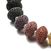 Dyed Lava Rock with Shells NJEW-Z031-01B-2