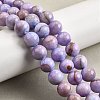 Natural Striped Stone Beads Strands G-D315-A01-02-6mm-1