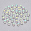 Transparent Spray Painted Glass Beads LS-GLAA-R211-02-C01-1