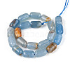Natural Blue Calcite Beads Strands G-G980-53B-3