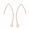 Brass Earring Hooks X-KK-N231-08-NF-2