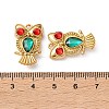 304 Stainless Steel Rhinestone Pendants RB-L002-07G-02-3