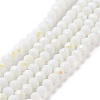 Electroplate Opaque Solid Color Glass Beads Strands EGLA-A034-P3mm-L17-1