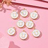 Golden Plated Alloy Charms X-ENAM-S118-01U-5