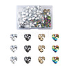 Electroplated Glass Charms EGLA-TA0001-07-1