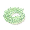 Baking Paint Transparent Glass Beads Strands LS-DGLA-A034-J8MM-D02-2