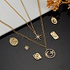 7Pcs 7 Style Brass Micro Pave Cubic Zirconia Pendants FIND-SZ0002-13-3