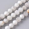 Natural White Crazy Lace Agate Beads Strands G-F668-03-6mm-1