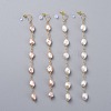 Natural Cultured Freshwater Pearl Dangle Earrings Sets EJEW-JE03827-1