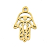 Ion Plating(IP) 201 Stainless Steel Pendants STAS-M015-23G-1