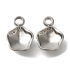 304 Stainless Steel Pendant Cabochon Settings STAS-I310-30P-1