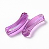 UV Plating Transparent Rainbow Iridescent Acrylic Beads X-OACR-A016-01I-3