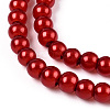 Baking Paint Pearlized Glass Pearl Round Bead Strands HY-Q003-4mm-74-3