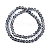 Transparent Electroplate Glass Beads Strands EGLA-N002-34C-C17-2