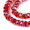 Electroplate Transparent Glass Beads Strands EGLA-N022-04A-D12-3