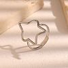 304 Stainless Steel Open Cuff Rings for Women WGE4013-02-2